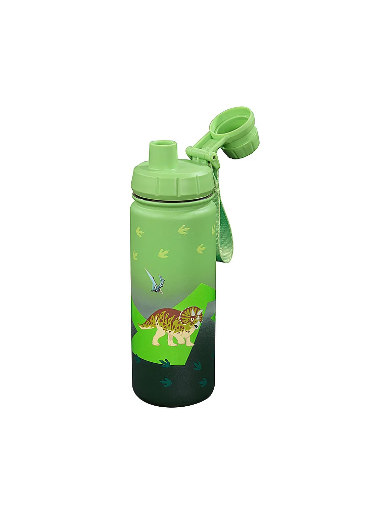STEP BY STEP Isolierte Edelstahl Trinkflasche Dino
